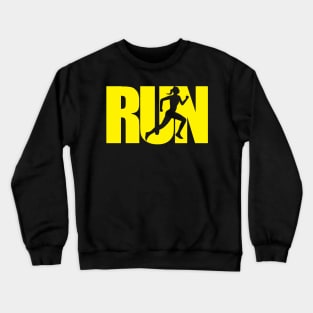 RUN yellow Crewneck Sweatshirt